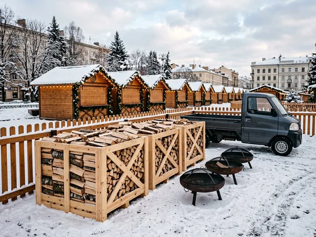 Дрова для ярмарок и городских праздников в Кубинке